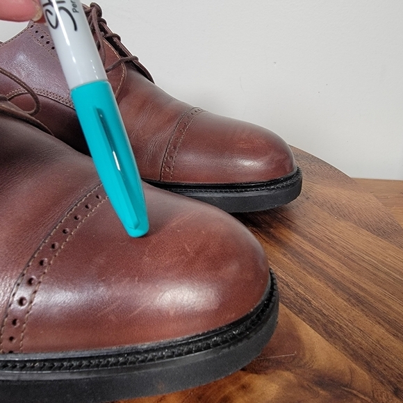 Rockport Men's Brown Leather Dress Shoes Size 9 - Picture 9 of 17
